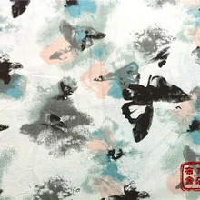 Tissus Au метровая печать, хлопок и лен, китайский Fengqinghua Ретро художественное искусство, восковые краски чернила бабочка ткани