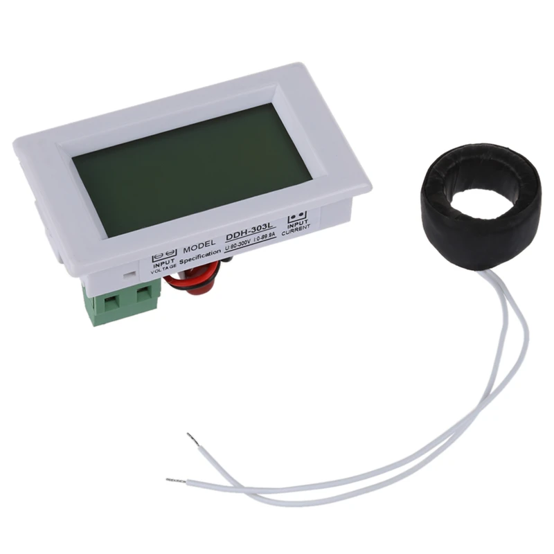 D85-2042 AC80-300 V 0-100A вольтметр ЖК-цифровой измеритель напряжения белый