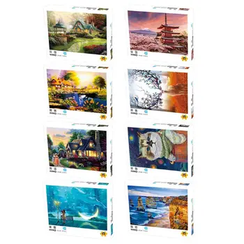 

500 Pcs/Pack Thicken Puzzle Nature Landscape Assemble Jigsaw Home Decoration