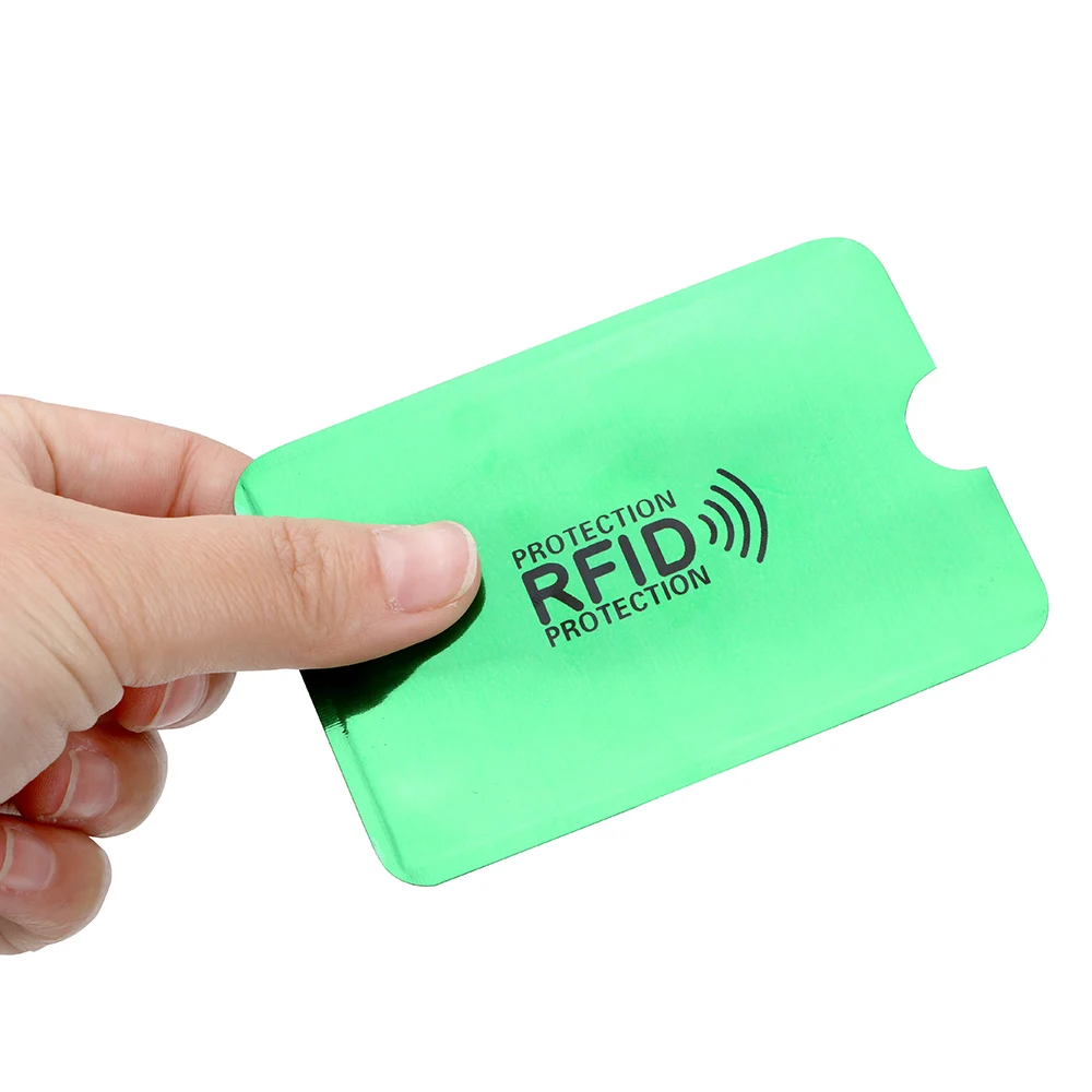 NICEYARD 9,1*6,3 см 5 шт. сумка для хранения Анти-rfid NFC протектор ID карты кредитной карты Алюминиевый Блокировка считыватель держатель для карт