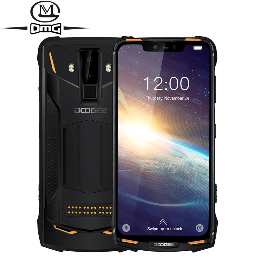 DOOGEE S90 Pro NFC IP68 Ударопрочный телефон 6 ГБ + 128 Гб Android 9 0 5050 мАч Helio P70 восемь ядер 16 Мп 8