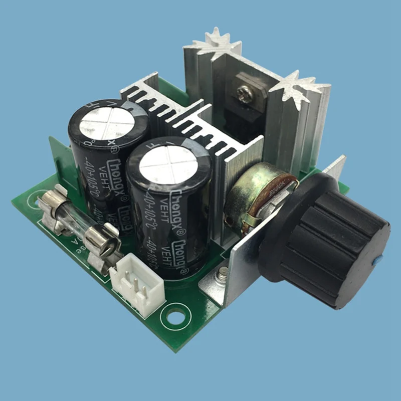 Контроллер скорости двигателя постоянного тока 12 V-40 V Скорость Controller10A ШИМ контроллер скорости двигателя постоянного тока диммер Напряжение регулятор с ручкой