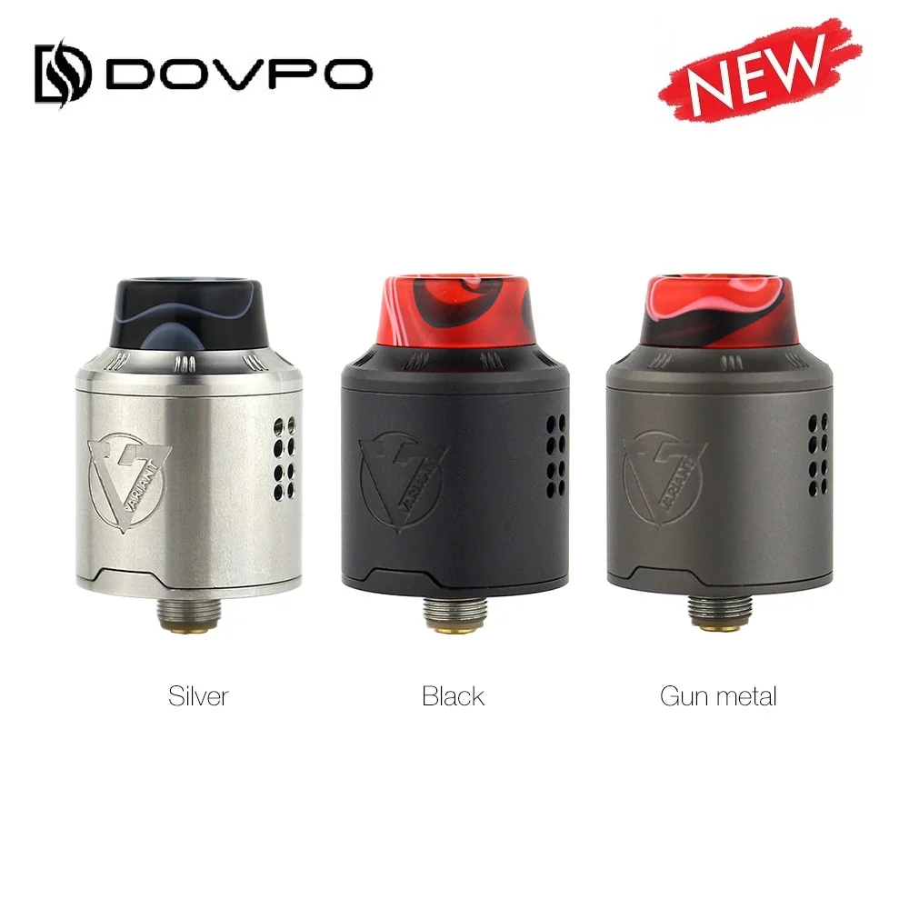 

Original DOVPO Variant RDA with Dual Coil Building Deck 24mm RDA Atomizer & BF Fin Fit Squonk Mod Vape Tank vs Zeus X/ Drop RDA