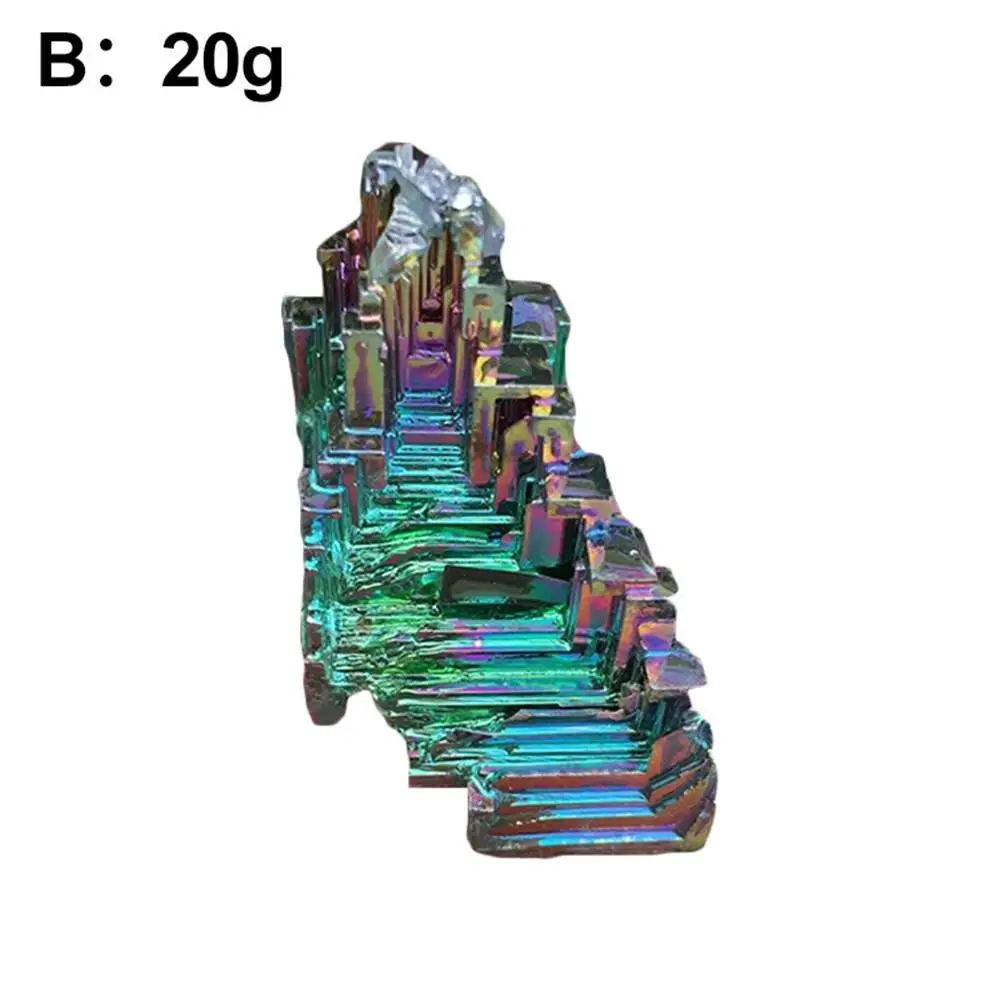 Innovitive Радужный Титан висмут образец минеральный драгоценный камень кристаллический кварц предмет интерьера, украшение коллекционный ремесло Горячий - Цвет: B