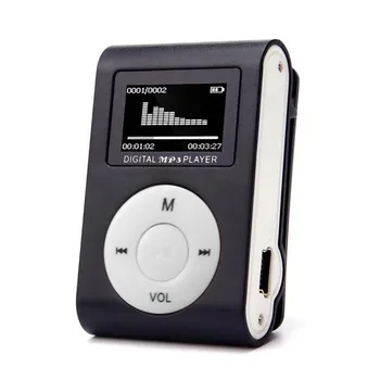 

Mini USB Clip MP3 Player LCD Screen Support 32GB Music playing with fm radio video player E-book player MP3 with built-in memory