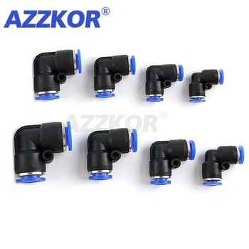 

PV L-shaped Elbow Right-angle Pneumatic Connector For Hose Pneumatic Quick Fitting Pipe Connector Pneumatic Components 4-16mm