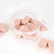 Маленький дом Puff 10 упаковок Пентагон Порошок Puff Matcha цвет пуф для макияжа