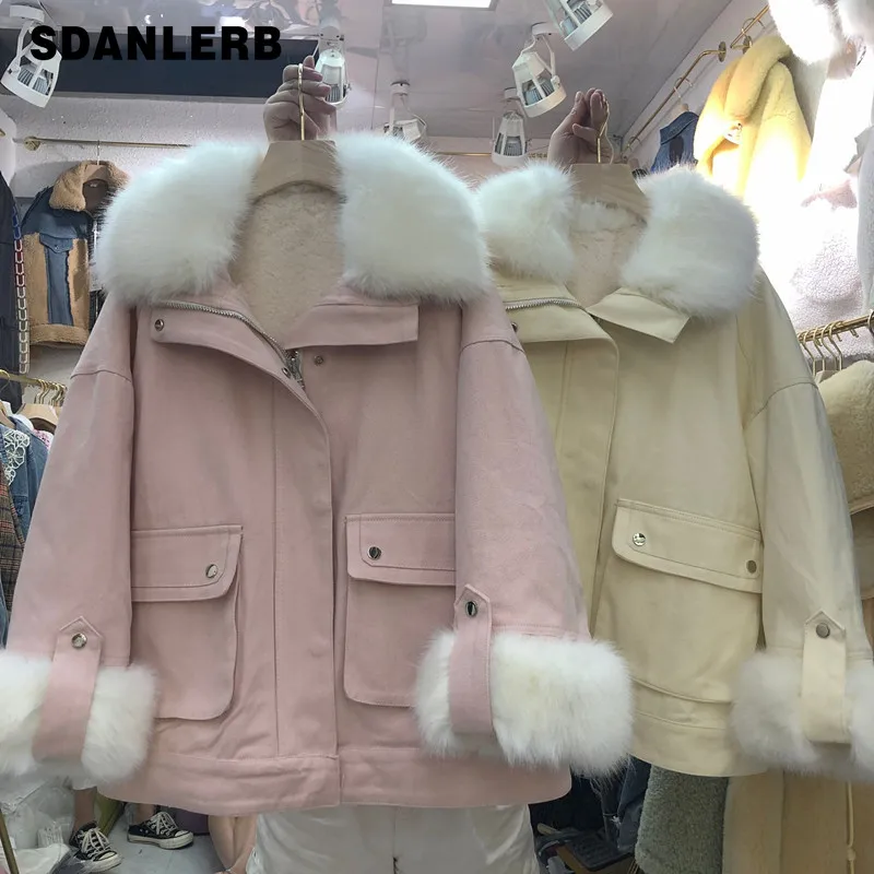 Женская зимняя короткая куртка Mujer Parkas зимнее пальто Женская свободная парка с меховым воротником куртки с хлопковой подкладкой пальто