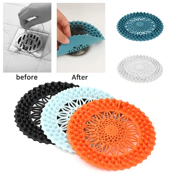 

1PCS Silicone Sink Strainer Waste Plug Sink Filter Portable Waste Drain Covers Kitchen Colanders Strainers Bathroom Tool TXTB1