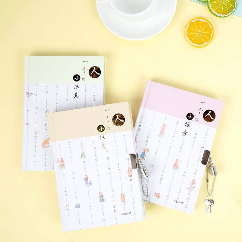 LEnWA One's Маленький Удобный B6 цветной Page Lock мальчик креативный пароль дневник с замком PDA Ноутбук настраиваемый