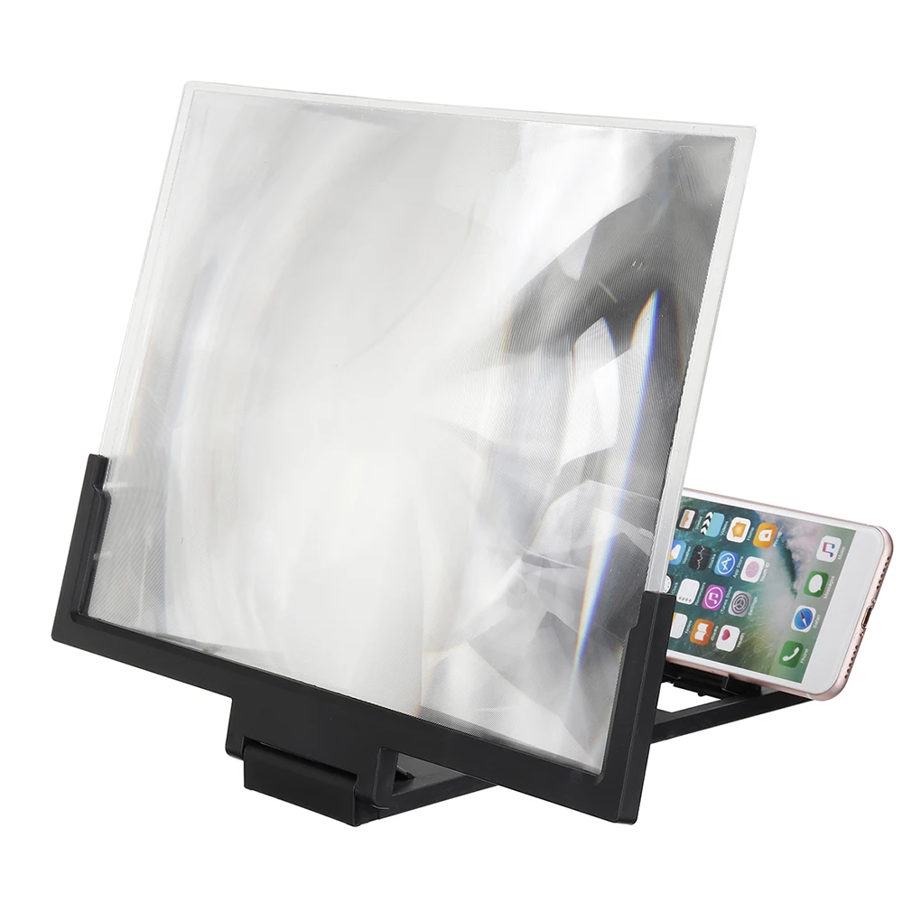 

new Random Color 3D Screen Projector Enlarged HD Amplifier Smart Mobile Phone Magnifier Phone Holder Stand Bracket 14inch