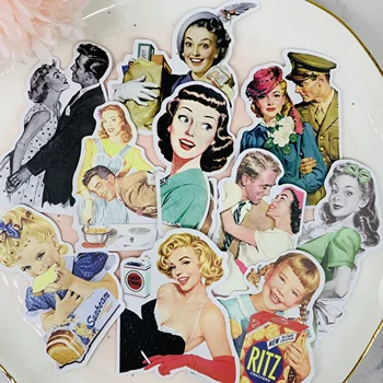 

18Pcs/Pack Vintage World War II Lover Sticker DIY Craft Scrapbooking Album Junk Journal Happy Planner Decorative Stickers