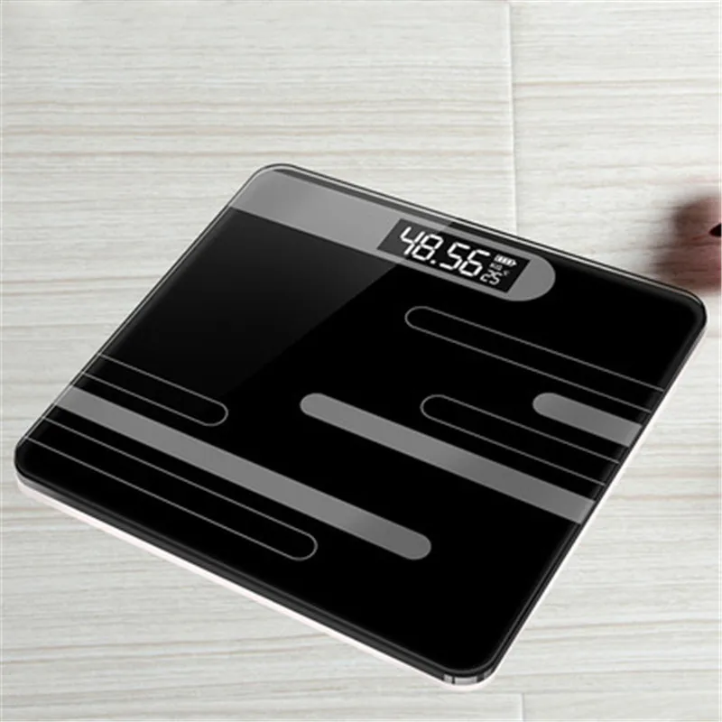

LCD Display Body Weighing Digital Weight Scale Floor Scales Bathroom Body Fat Scale Glass Electronic Smart Scales