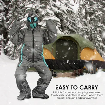Wearable Full Body Sleeping Bag Comfortable Durable Camping Pouch Alien Walking Sleeping Pouch Portable Camping Sleeping Pouch 1