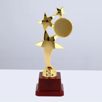 

Mini Award Trophy Plastic Reward Prizes Decoration Sport Awards Trophy Ceremony Gift for Boys Girls Party Celebrations (Golden)