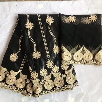 

Factory offers2019 High-quality African Bazin riche lace with stones fabric with scarf for Nigerian Evening Dresses Winn579n