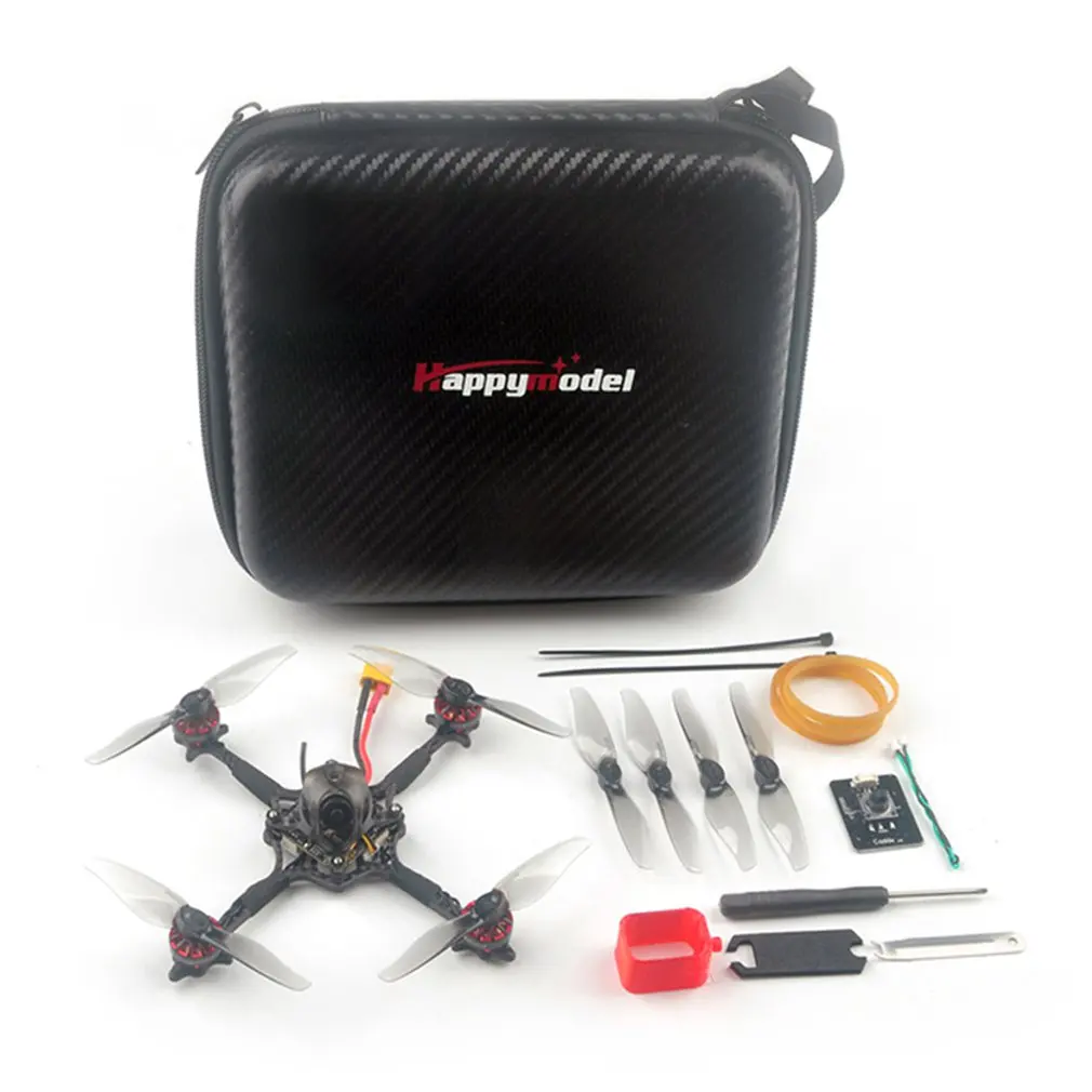 Happymodel FPV Racing Drone Crux3 1-2S 3 Inch 115mm 4 In 1 AIO CrazybeeX 5A CADDX Ant EX1202.5 KV6400 Motor Toothpick