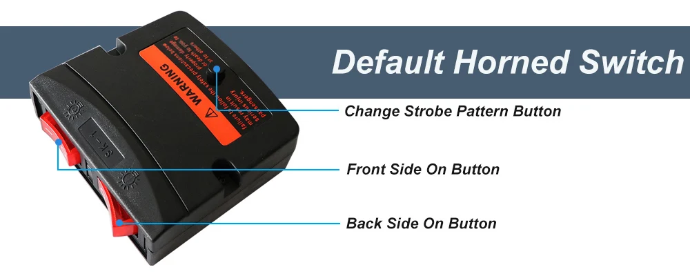 Default HornedSwitch 1,8 м 7" дюймов 136 светодиодный Подсветка аварийно-восстановительные Маяк эвакуатор мигающий стробоскоп балка желтого цвета белый красные, синие 12 V/24 V - Цвет: Default HornedSwitch