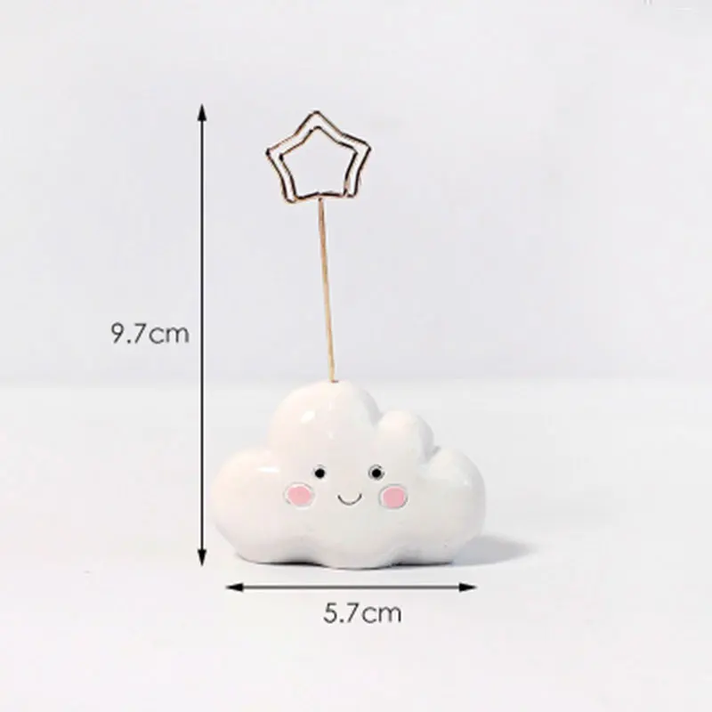 Coloffice Kawaii подставка для карт на рабочем столе зажим для заметок креативный милый мультфильм Радуга сообщение папка визитница украшение 1 шт