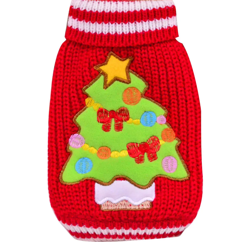Pet Sweater Polyester Knitwear Dog Christmas Pet Clothing Fashion Cotton Apparel Clothes