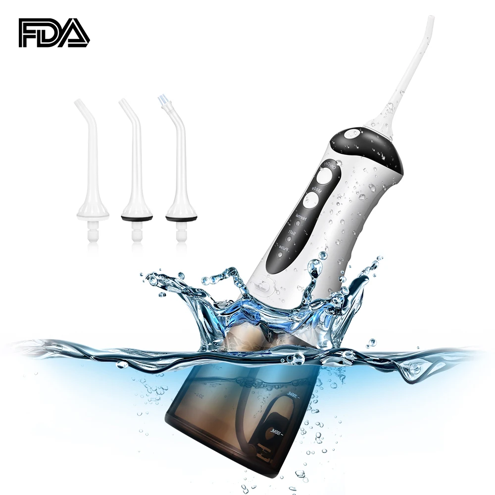 Beste GBlife FC159 Monddouche USB Oplaadbare Water Bleken Draagbare Tandheelkundige Waterstraal 300ML Water Tank Waterdicht Tanden Schoner