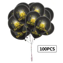 100 шт воздушные шары Eid Mubarak 12 дюймов круглые латексные шарики набор для Eid Mubarak вечерние украшения праздника
