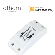 Athom pré flash homekit wi fi interruptor de relé inteligente funciona com assistente em casa esp8266