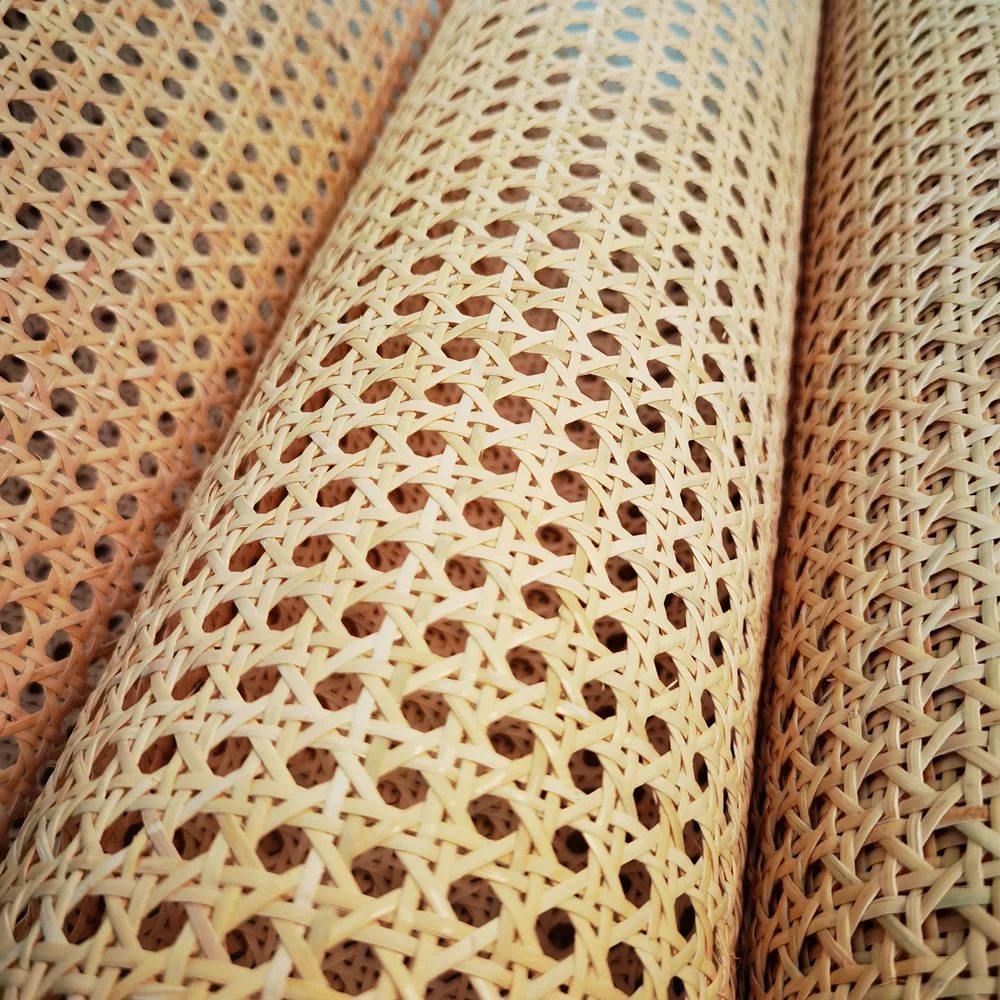40/45CM X 1--2 Meters Natural Rattan Webbing Roll Real Indones Cane Webbing Chair Table Ceiling Wall Decor Furniture Material