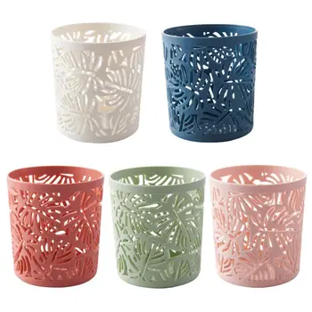 

Nordic Hollow Makeup Brush Pencil Pen Holder Cylinder Stationery Storage Organiz