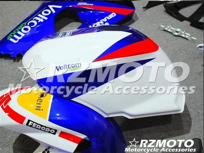 ACE наборы ABS инъекции обтекатели комплект подходит для SUZUKI GSX-R600 GSX-R750 K4 2004 2005 GSX-R600 04 05 Синий Красный T1