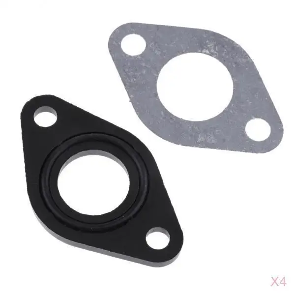 4 pcs Isolater Carburetor Gasket O Ring Spacer Fits for 50cc 70cc 90cc 110cc 125cc ATV Dirt Bike Scooter Carburetor
