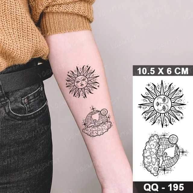 Sun Tattoo Wrist