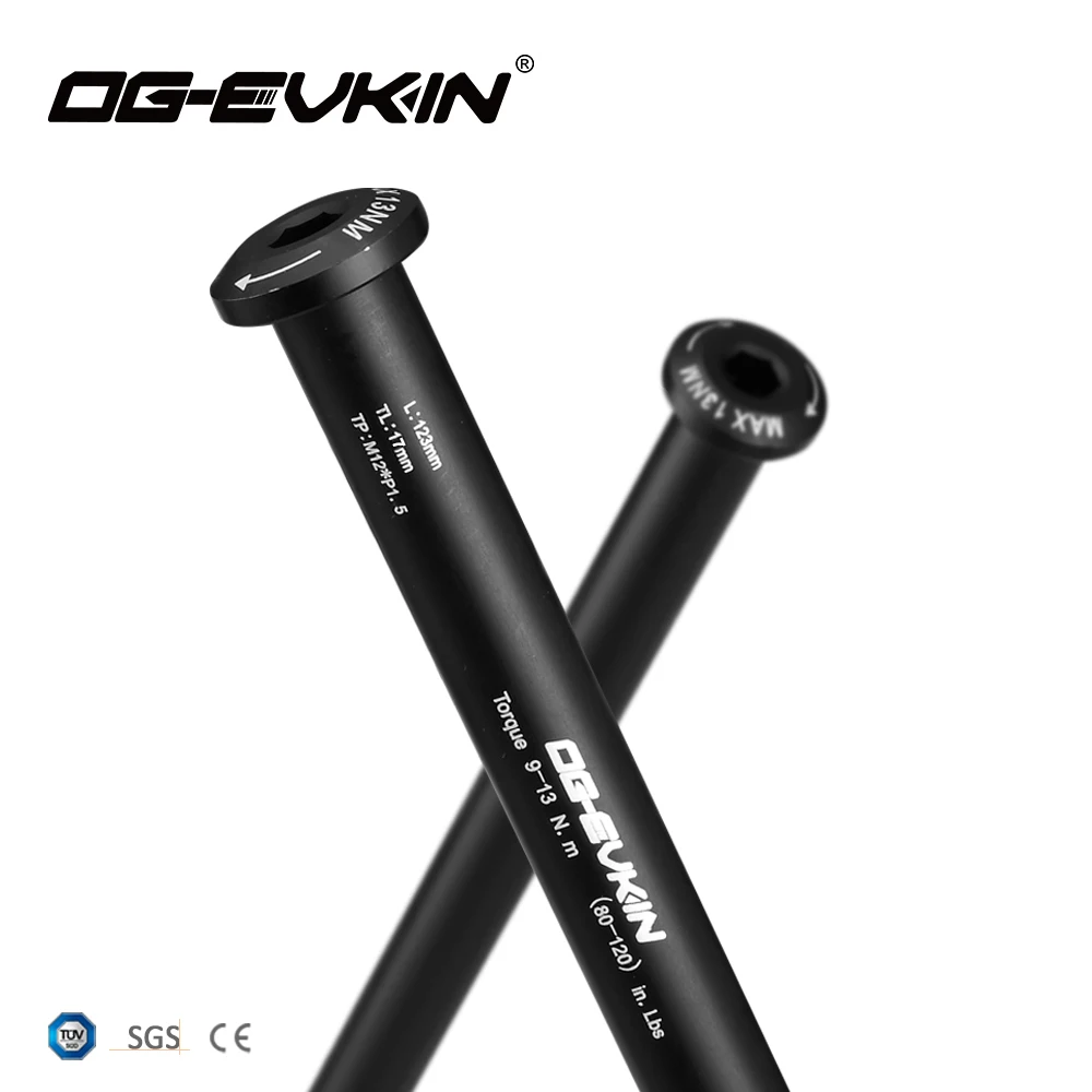 OG-EVKIN QR-002 Road Disc Brake Quick Release M12*P1.5 Thru-Axle 12x142mm Rear/12x100mm Front Bicycle Skewers For Road Disc QR