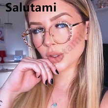 Полуоправа, кристально чистая оправа для очков для женщин, сплав, супер светильник,, модный бренд, розовые, фиолетовые очки для женщин, шикарные оттенки