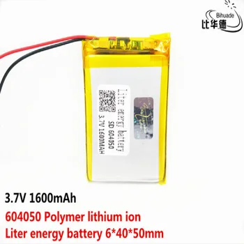 

064050 604050 3.7V 1600mAh polymer lithium battery navigation GPS small toys Rechargeable Li-ion Cell For DVD MP4 MP5 Camera