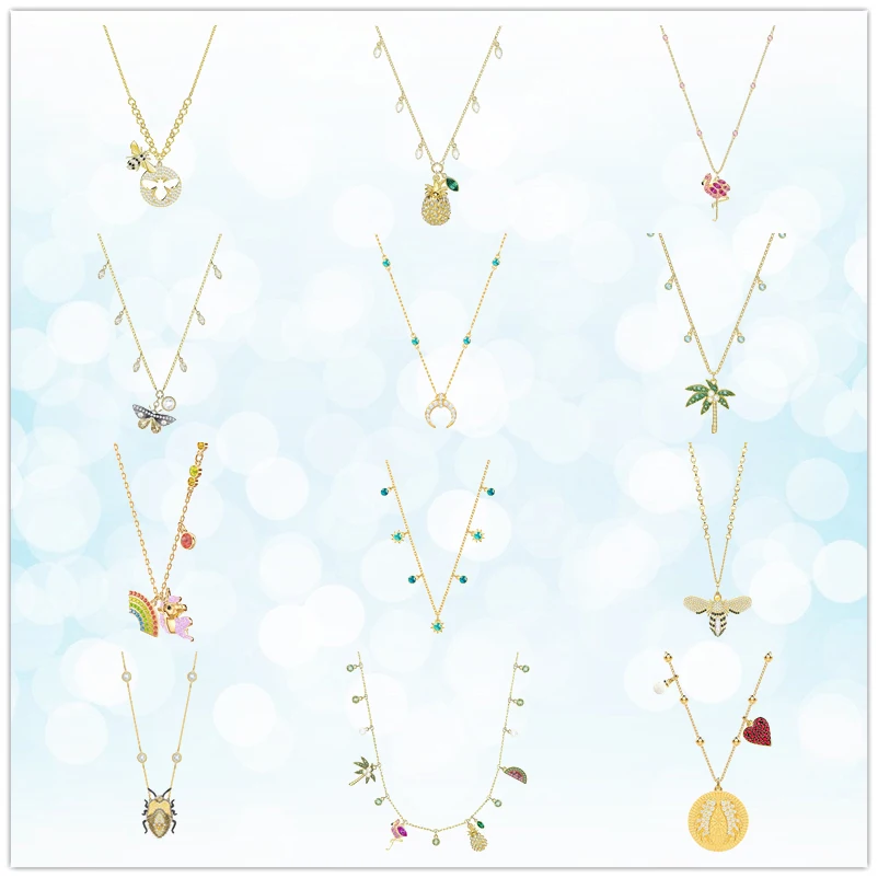 

SWA 925 sterling silver mouse ear necklace 2019 new jewelry trend fashion European and American style holiday gift