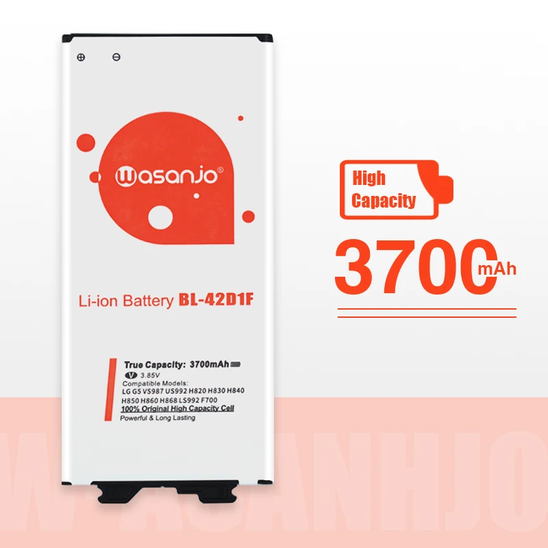 Оригинал высокое Ёмкость Батарея BL-42D1F для LG G5 VS987 US992 H820 H840 H850 H830 H831 H868 F700S F700K H960 H860N