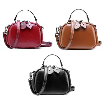 

Lady Fashion Genuine Leather Handbag Crossbody Bag Multifunction Women Female Small Shoulder Bag Top Handle Bag 3 Colors 2019
