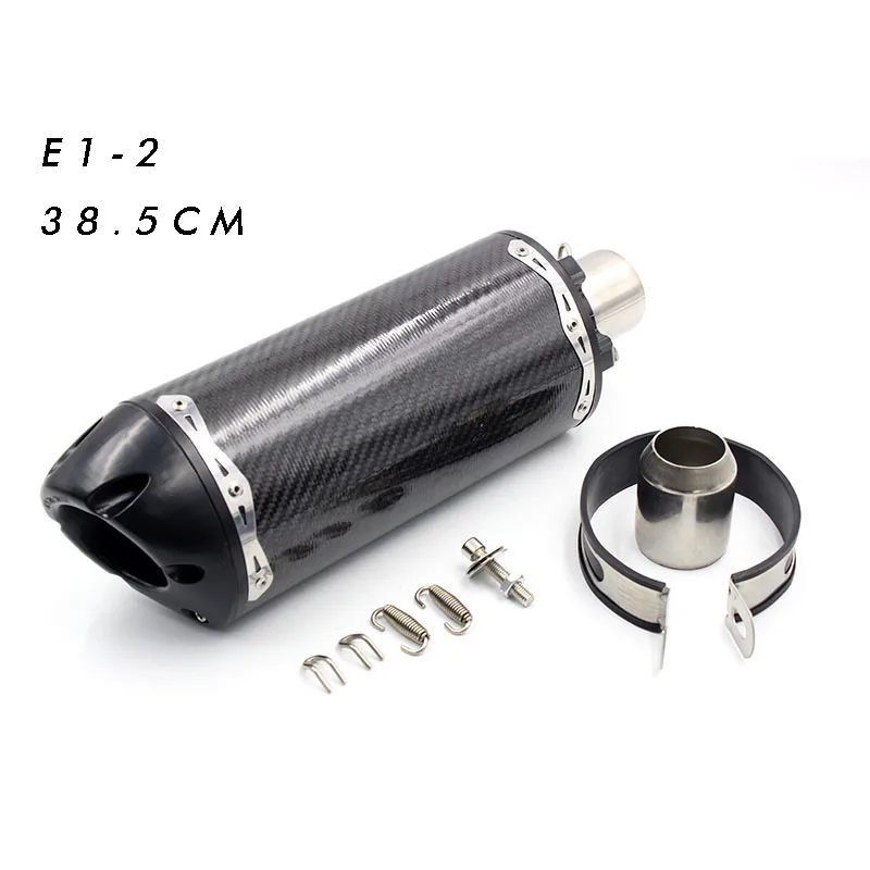51 мм Универсальный Akrapovic выхлопной Escape Moto трубы МОТОЦИКЛ ЧПУ для двух Brothe CBR R1 R3 R6 MT09 ATV ktm Байк - Цвет: E1-2