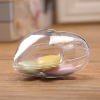 

6.5 CMPs Christmas Pendant Transparent Plastic heart·traeh xing qiu Creative Candy Box Hanging Ball Preserved Fresh Flower Heart