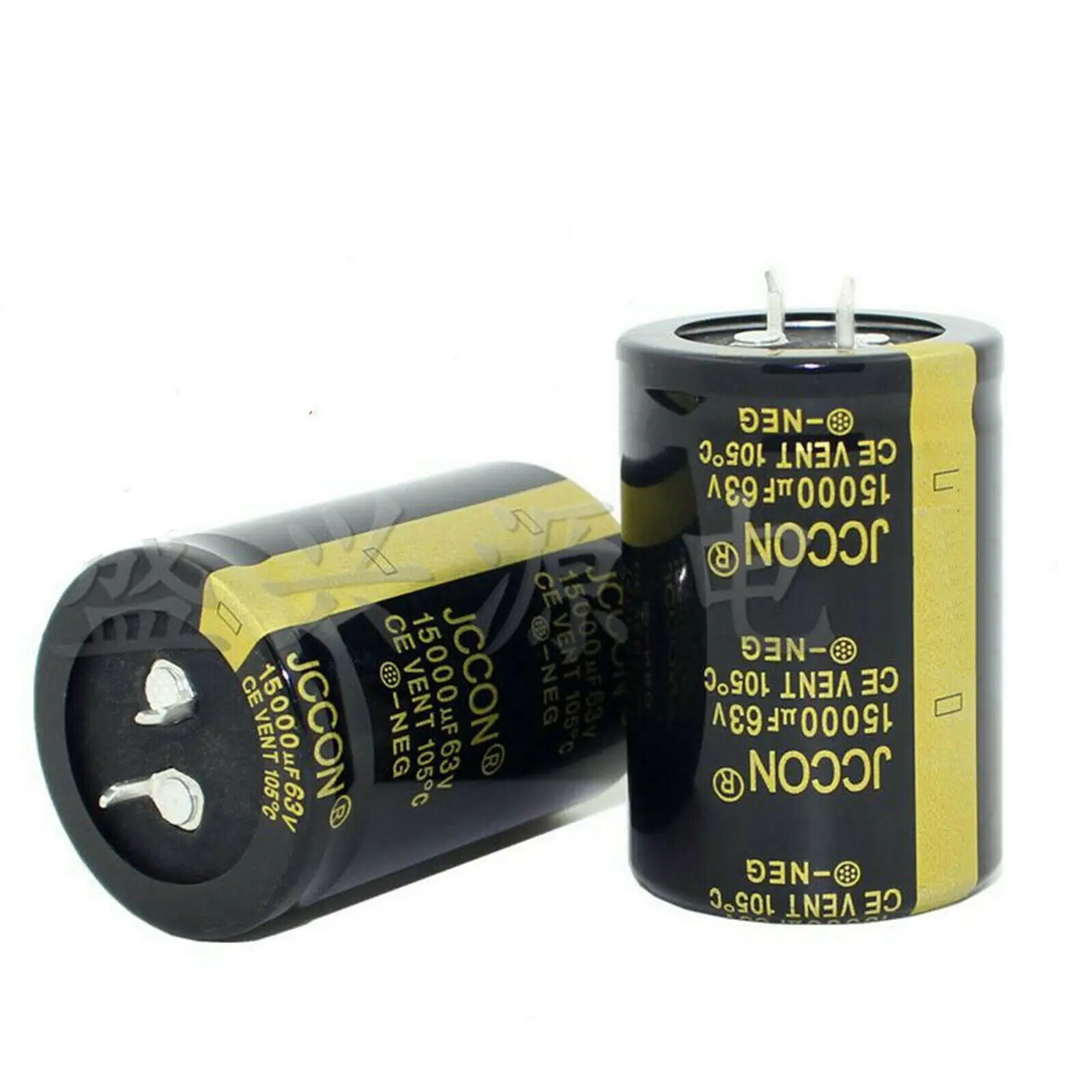 2pcs 15000Uf 63V Audio Specific Electrolytic Capacitors 35mmx50mm