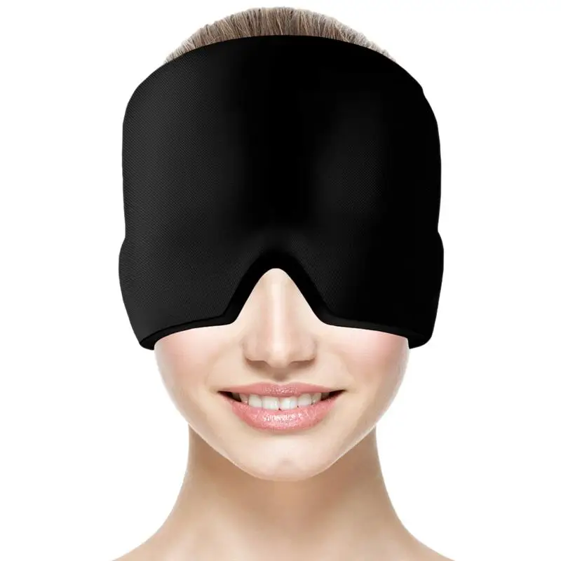 Headache and Migraine Relief Cap Cold Hat Eye Face Cover Ice Pack for Puffy Eyes Tension Sinus Stress | Красота и здоровье