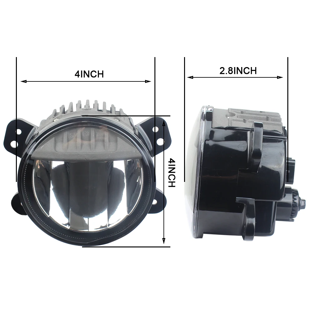 أضواء الضباب LED لسيارة جيب رانجلر JL JLU Rubicon...