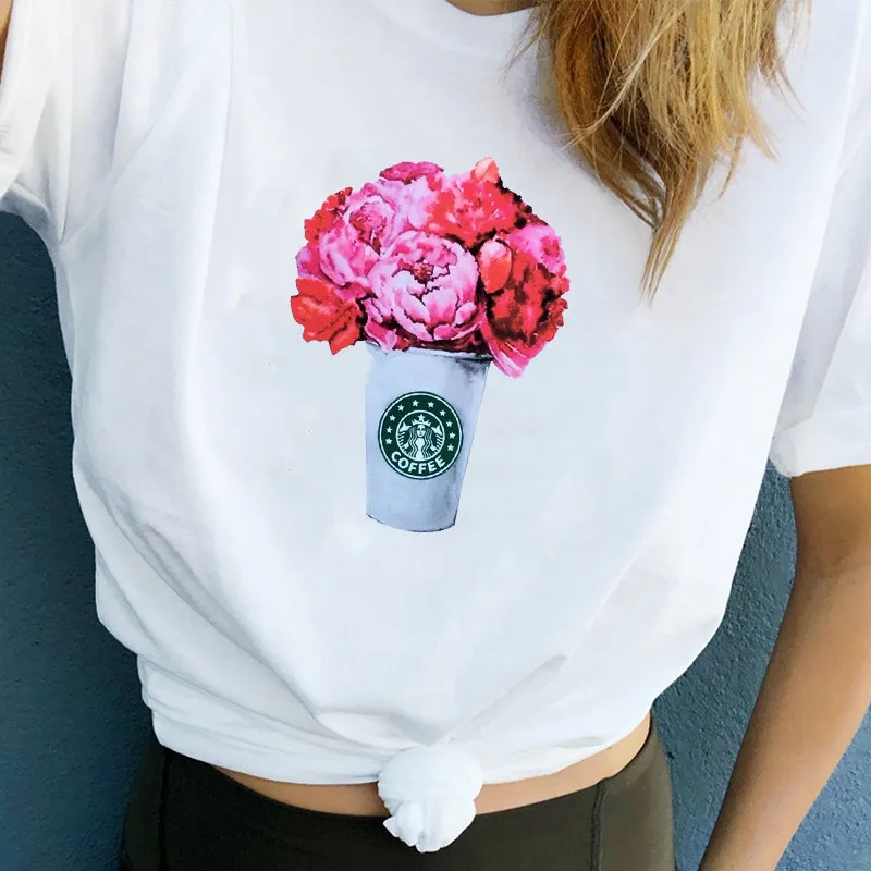 

Harajuku Funny T Shirt Women Fashion Korean Style Casual Print Short Sleeve Top Tees