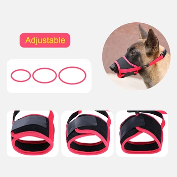 

New XS-XL Breathable Dog Pet Muzzle Dog Muzzle Mouth Cover Reusable Adjustable Muzzle Guard for Dogs Prevent Biting Barking