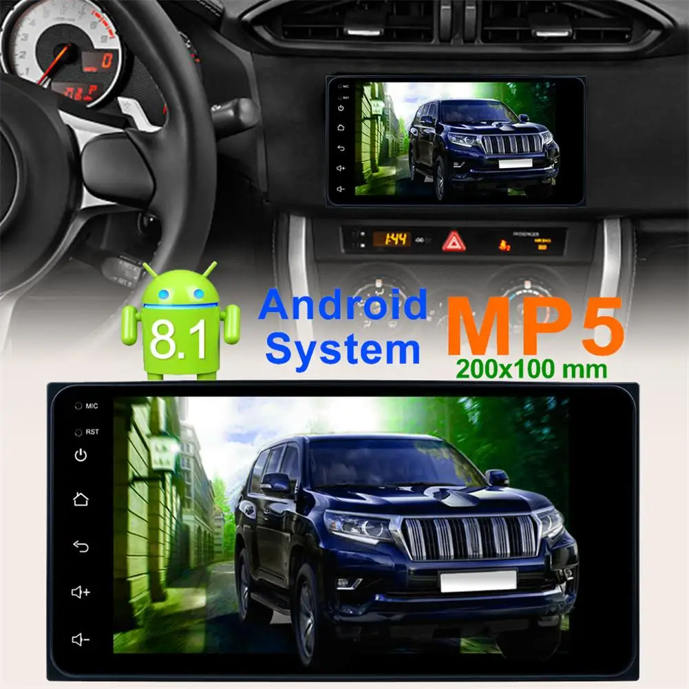 7 дюймов HD 1080P Автомобильный мультимедийный MP5 плеер для Android 8,1 Сенсорный экран автомобиля MP5 gps плеер WI-FI Поддержка bluetooth AM/FM Функция