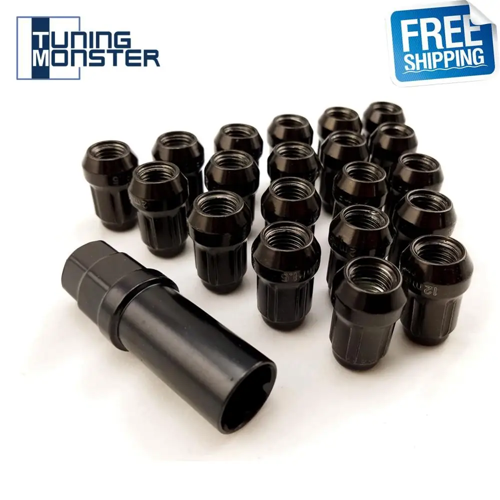 Free Shipping M12xp1.25/p1.5 Groove Car Wheel Lug Nuts Antitheft