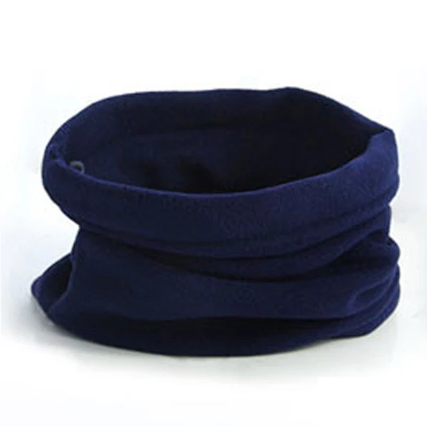 Winter Polar Fleece Man Women Scarf Ring Trendy Neck Warmer Comfy Snood Scarf Ski Motorbike Mask Warm Hat 