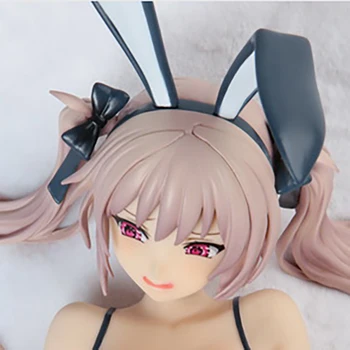 

Bunny girl anime model action figure toys Ribbon Ver. figures girl dolls 1/4 scale painted 11.5cm Lie posture sexy FA7217