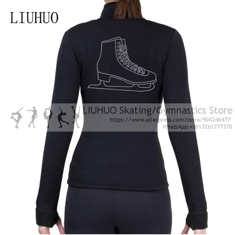 Figure Skating Jackets Girls Children Long sleeves Women Skiing Roller ice skating shirts Skating training Practise wear